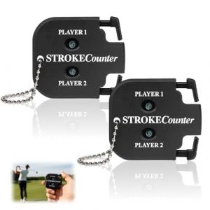 AYHYHLJZJ Compteur de Score de Golf Pratique pour 2 Joueurs - Mini Compteur de Points Portable avec Cha&icirc;ne, Mini Golf Score Shot Compteur, Accessoire Indispensable pour Tout Golfeur (YHYHZBJ, neuf)
