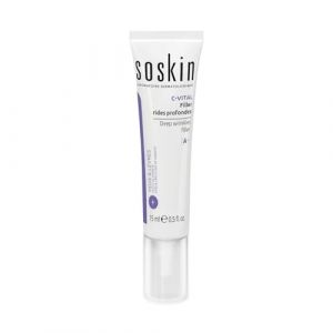SOSKIN - Filler Rides Profondes - Soin Ciblé Anti-Rides Yeux & Lèvres - Effet Combleur en 30 Minutes - 15 ml (Laboratoire Soskin, neuf)
