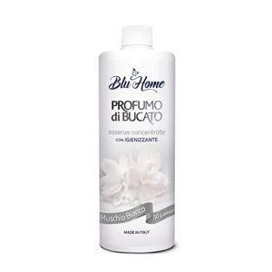BLU HOME Liquide Parfum de Linge, Formule Hyperconcentrée pour Machine à Laver (Musc Blanc, 500 ml) (BLU HOME SHOP, neuf)