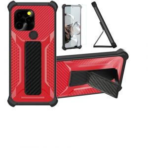 Aroepurt Coque pour Logicom Solar Pro Coque Étui Case Cover Hybride [avec Protection d'écran en Verre trempé] [Support magnétique Pliable] [givré résistant aux Empreintes digitales] Rose (Huayijie-eu, neuf)