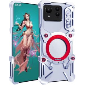 TECSHINE Coque en M&eacute;tal pour ASUS Zenfone 11 Ultra, Housse de Mobile pour Zenfone 11 Ultra, &Eacute;tui T&eacute;l&eacute;phone, Cadre, Armure -Argent (YONGZHUFFF, neuf)