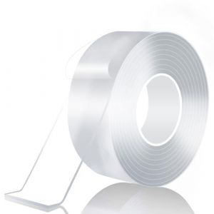 Taiyeestar Ruban Adhésif Double Face Robuste Extra Fort 5M, Ruban Adhésif Amovible, Ruban Adhésif Transparent, Nano Tape Pour Les Tapis et Les Voitures, Largeur 30mm, épaisseur 1mm (Taiyeestar, neuf)