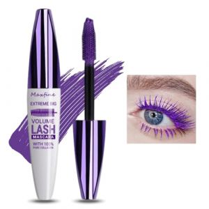 Crème de mascara volume et longueur 5D, Mascara d'extension de cils à effet de volume, Mascara d'extension de cils, résistant à l'eau et de longue durée avec une définition précise,#5 Violet (SONGVISON, neuf)