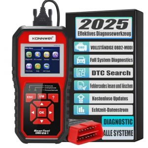 KONNWEI KW850 OBD2 Diagnostic Auto Valise Voiture,OBD Diagnostique Fran&ccedil;ais Auto Multimarque, Lecteur de Code d'erreur de Moteur, Valise Effacer Defaut Voiture pour BMW Peugeot VW V&eacute;hicules (Home's harbor, neuf)