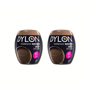 Dylon Nouveau Espresso Brun Machine Colorant écosser 350g 2 Pack (The Quilted Bear Ltd, neuf)