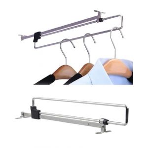 BARRU 1 pièce Tringle à Vêtements Télescopique - Barre Extensible pour Penderie & Placard - Idéale pour Maison & Bureau, Facile à Installer（25CM） (STAR PENGPENG, neuf)