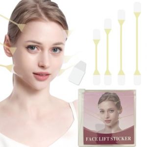 SexxLady 20 patchs Lift Tape + 4 cordes de levage,Face Lift Patch,Invisible,Kit de Lifting du Cou et des Yeux (YUFENGLI, neuf)
