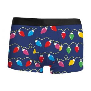 NaLatia Calecon Personnalise Homme, Homme Calecon No&euml;l, Sport Boxer Homme Coton Pas Cher Rigolo Noel Calecon Microfibre Shorty Transparent sous-V&ecirc;tements, Cale&ccedil;on de nouveaut&eacute; Personnalis&eacute; (GUnakd, neuf)