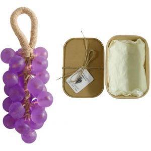 Savon au raisin, fait &agrave; la main, sur corde, savon d&eacute;coratif et parfum&eacute; pour la salle de bain et l'air frais, savon naturel au parfum rafra&icirc;chissant, parfum durable, d&eacute;coration de No&euml;l &agrave; suspendre (A#) (文水县晓北百货有限公司, neuf)