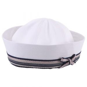 ANDRESLAD Chapeau de Marin Femme avec N&oelig;ud Taille 56-58 CM Style Nautique R&eacute;tro Accessoire pour Cosplay et &Eacute;v&eacute;nements &agrave; Th&egrave;me Chapeau de Capitaine &Eacute;l&eacute;gant et L&eacute;ger (Qiuiun, neuf)