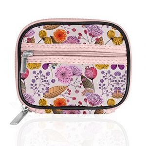 Serfeymi Pilulier Semainier Pilulier Medicaments 7 Jours Semainier Medicament Bo&icirc;tes &agrave; Pilules de Voyage Avec &eacute;tui &agrave; Fermeture &eacute;clair pour la M&eacute;decine, la Vitamine, le Suppl&eacute;ment - Floraison 03 (Serfeymi, neuf)