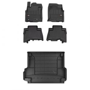 MOTOS Kit de tapis de sol en caoutchouc et tapis de coffre pour Toyota Land Cruiser J150 depuis 2009 Am&eacute;liorez votre confort de voyage avec tapis antid&eacute;rapant voiture 3D- Tapis de sol voiture tous tem (MOTOS EU, neuf)