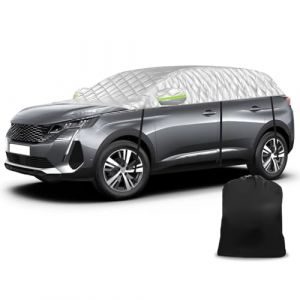 Demi B&acirc;che Voiture Ext&eacute;rieur pour Peugeot 3008 P84/P64 2016-2025, Demi Housse de Protection Imperm&eacute;able Anti-Neige Anti-Glace Mi-couvrante pour Automobiles (dinae, neuf)