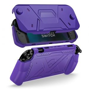 ProCase &Eacute;tui de Protection pour Nintendo Switch 2 2025, Coque Avant Rigide en PC et Coque Arri&egrave;re Souple avec Poign&eacute;e Ergonomique pour la Nouvelle Nintendo Switch 2 7,9 Pouces 2025 -Violet (Zibo Store, neuf)