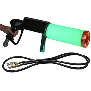 Fhdisfnsk Discoth&egrave;que dioxyde de Carbone Colonne de gaz Barre de Pistolet RGB f&ecirc;te LED DJ sc&egrave;ne Co2 Jet Machine Effet brumisateur Pistolet &agrave; fum&eacute;e Distance de tir 8-10M (Pro Iluminaci&oacute;n y Sonido, neuf)