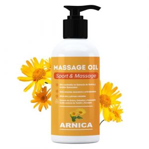 QKnatur - Huile d'Arnica - Huile de massage aux extraits d'Arnica, Calendula et Hamam&eacute;lis - 250 ml. - Effet relaxant pour tous types d'inconforts musculaires, &eacute;paules, pieds, genoux, contractures (QKnatur, neuf)