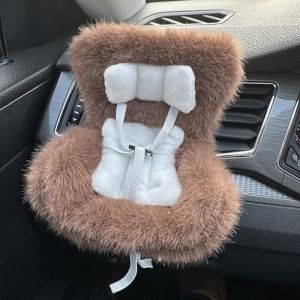 Siège Auto pour Poupée Labubu, Siège Auto Labubu pour Décoration De Voiture, Siège Auto pour Poupée avec Coussin en Fourrure Douce, Have a Seat Labubu, Siège Auto pour Poupée Bébé(E) (bingtangdunxueli, neuf)
