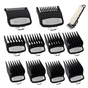 VYNZOR 10 Pi&egrave;ces Peignes de guidage de tondeuse &agrave; cheveux,Tondeuse &agrave; Cheveux Limite Peignes pour Sabot Cheveux,Guide ensemble peigne Compatible Wahl,Accessoires tondeuse &agrave; cheveux,Hair clipper guard (Shophaomall Store, neuf)