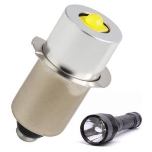 Fllyvly Ampoule LED de Remplacement P13.5S 3V, 3W pour Lampe Torche Maglite 2D, Lampe de Poche LED 3V, &Eacute;clairage de Travail d'Urgence, Installation Facile, Luminosit&eacute; Sup&eacute;rieure, Longue Dur&eacute;e (2) (RongTianYu, neuf)