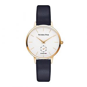 VICTORIA HYDE Mode Minimaliste Femme Montres Quartz Japonais Cuir Véritable Montre-Bracelet (Victoria-Hyde, neuf)