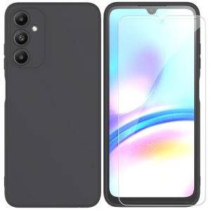 ARRYNN Coque pour Samsung Galaxy A05s 4G (6.7") + Film Protection écran en Verre trempé,Housse Ultra Premium TPU Silicone Liquide Flexible pour Samsung Galaxy A05s 4G - Noir (shop of ARRYNN, neuf)