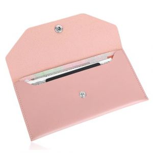 1 Paquet D'enveloppe D'argent en Cuir PU, Portefeuille D'enveloppe Réutilisable, Diviseur D'argent D'enveloppe Budgétaire pour Les Étudiants, Les Employés de Bureau, Les Dames Filles (Rose) (AntBalloon EU, neuf)