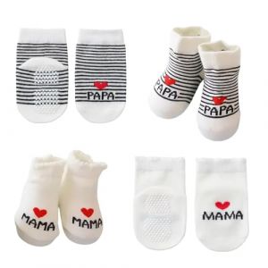 FortuneGlobe chaussette bebe 2pcs，cadeau naissance，chaussettes nouveau né，garçon fille(0-6) (yuchangEU, neuf)