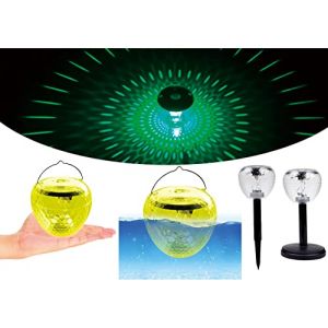 Tom Lampe de piscine, SENLAN lumière solaire flottante Lampes de piscine, lampes solaires flottantes 7 couleurs et blanc chaud, lampes décoratives LED, boules en plastique pour piscine, étang (TOM LED LIGHT, neuf)