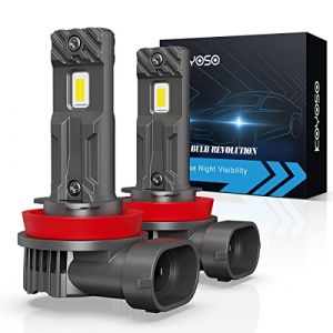 KOYOSO Ampoules H11 LED 16000LM, Feux de Voiture Compatible avec DC 12V pour Efficacité Energétique (ANASZT, neuf)