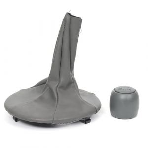 EIHI 1 Kit Pommeau 5 Vitesses Avec Ressort, Casque Et Virole - Compatible Avec Fiat Panda 169 2&deg; S&eacute;rie (2003-2012), Fiat 500/500C 2&deg; Series (2007-2013),Pommeau De Vitesse(Gris,A) (EIHI, neuf)