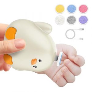 Broyeur &eacute;lectrique en forme de poulet, lime &agrave; ongles de 7 x 7 cm, 6 t&ecirc;tes de meulage de rechange, design ergonomique, outil de soins pour et adultes (Seyeko, neuf)