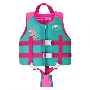 Gogokids Gilet Bain pour Enfants Veste Folat, Formation de Natation pour Tout-Petits Bouyancy Maillot de Bain Aider Les Maillots de Bain pour Bébé de 22-30 KG 7-9 Ans Bébé Enfants (KunTee, neuf)