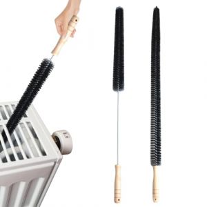GXGM 2 Pièces Brosse Radiateur,Brosse Nettoyage, Brosse Pour Radiateur Sans Rayures, Plumeau Radiateur Avec Poils En Nylon Flexible, Pour Réfrigérateurs, Machines À Laver, Radiateurs(75Cm) (GXGM, neuf)