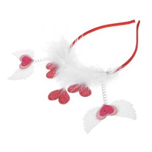 FRCOLOR Bandeau D'amour Bandes Bandeau De Cheveux Cœurs Barrette à Cheveux Coeur Cupidon Cœur Hommes Groupe Casque Cupidon Lunettes De Soleil En Forme De Coeur Saint Valentin En Tissu (Laners, neuf)
