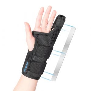 joingood Attelle petit doigt, attelle doigt main, orthèses de doigt, attelle doigt auriculaire, attelle de doigt Pinky, attelle fracture du boxeur pour doigts cassés,attelle petit doigt main gauche, L (Joingood Health, neuf)
