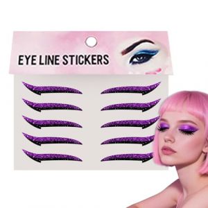 Autocollants pour Eye Liner - Bande Adhésive pour Fard à Paupières | Patchs Maquillage Yeux Naturels Imperméables pour Scènes ou Fêtes (Chuuya, neuf)