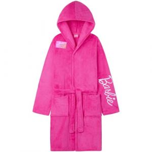 Get Trend Barbie Peignoir Polaire Fille et Ado, Robe de Chambre Enfant avec Capuche et Ceinture, Id&eacute;e Cadeau (4-5 Ans, Rose Barbie) (Get Trend., neuf)