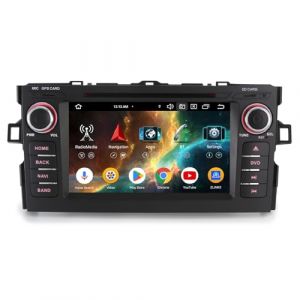 GONFEN Android 14 Autoradio 8 C&oelig;urs 4Go+64Go pour Toyota AURIS 2007-2012 St&eacute;r&eacute;o avec Navigateur GPS sans Fil Carplay Android Auto WiFi 4G Bluetooth 5.0 USB DVD DSP 7 Pouces IPS &eacute;cran Tactile Dab+ FM (Camovdvd, neuf)