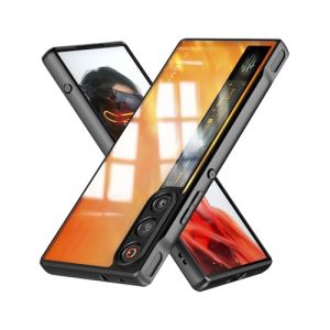 Foluu Coque Transparente pour ZTE Nubia RedMagic 10 Air, Dos en PC Rigide et Pare-Chocs en TPU Souple Coque de Protection Antichoc Fine pour ZTE Nubia Red Magic 10 Air 2025 (Foluu Technology, neuf)