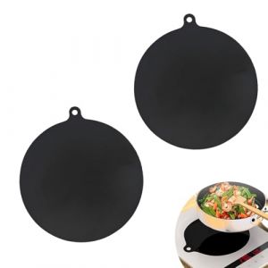 VEOIRXU 2 Pi&egrave;ces Protection Plaque Induction, Protege Plaque Induction, Plaque induction 20CM Tapis de Protection pour Plaque &agrave; Induction Non-glissant, Protege Plaque de Cuisson (SHI TONGYANG DE DIAN, neuf)