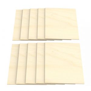 AUPROTEC 10x A3 Feuille de Contreplaqué 5mm Bouleau (297 mm x 420 mm) Panneau du Bois Massif pour Bricolage Chantournement Modélisme Décoration Panneaux Multiplex de qualité haut BB/BB (AUPROTEC, neuf)