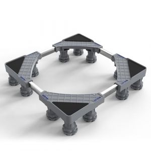 DEWEL 12 Pieds Socle pour Machine à Laver Universal Réglable Socle pour Machine à Laver pour sèche-Linge, Charge d'ours 500kg Socle Largeur réglable 46-60cm, Hauteur 10cm-13cm (cathybaobao, neuf)