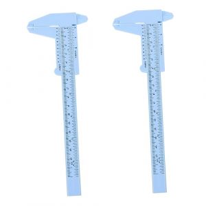VALICLUD 2Pièces Règle de Mesure à Sourcils Outil de Maquillage Flexible Durable pour Traçage et Microblading Couleur Bleu (Cedongh, neuf)