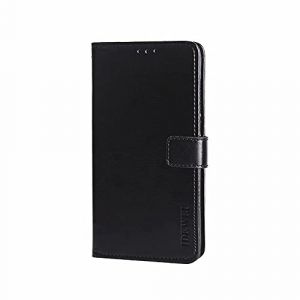 COQUE &Eacute;tui pour t&eacute;l&eacute;phone Portable Wiko Power U10,&eacute;tui &agrave; Rabat en TPU + Cuir,avec Support,Portefeuille avec Fente pour Carte,Protection Antichoc pour Wiko Power U10-Noir (COQUE, neuf)