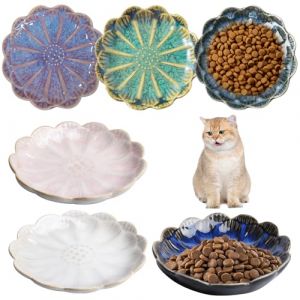 Gamelle pour chat en c&eacute;ramique : 6 pi&egrave;ces gamelle pour chat gamelle chat c&eacute;ramique assiette plate pour chat bol pour chat bol de nourriture en porcelaine bol de nourriture pour chat petite gamelle (Aicharynic-EU, neuf)