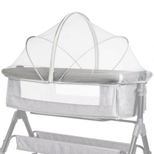 FORNORM Moustiquaire pour lit de voyage, moustiquaire &agrave; fermeture &eacute;clair pour lit de b&eacute;b&eacute;, berceau de b&eacute;b&eacute;, couffin, dormeur de chevet (blanc) (Happiness Trades, neuf)