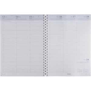 BREPOLS - 1 Recharge d'Agenda Semainier OMEGA 27 Multilingue - Janvier 2026 à Décembre 2026 - Format 21 x 27 cm - Papier Blanc (Papeterie Libellus, neuf)