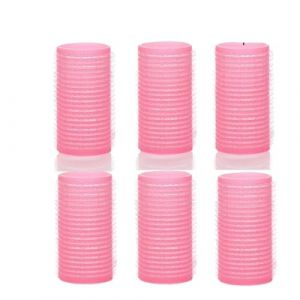 Bigoudis auto-agrippants sans chaleur, 6 pièces, bigoudis sans chaleur, frange de cheveux, Volume, crochet et boucle auto-adhésifs, outils de coiffure DIY Rouleaux(Pink,3.0cm) (liu33qiang, neuf)