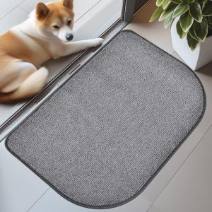 DOMUSTEX Paillasson Interieur Entrée 60x90cm Demi-Cercle, Tapis d'entrée Antidérapant et Lavable en Machine, Tapis de Cuisine, Idéal pour Chien, Porte, Passage, Salle de Bain ou Sol (DOMUSTEX EU, neuf)