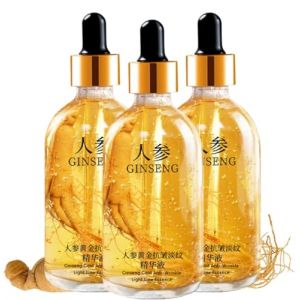 Anti Rides Puissant Immediat,Serum Visage De Ginseng,Huile Visagè,Serum Hydratant Visage Anti-Ridès Immédiat,Sérum Anti Ridés,Ginseng Polypeptide Anti-Ageing Essence,Combleur De Rides Immèdiat (3) (FEIBAO&-Wu, neuf)